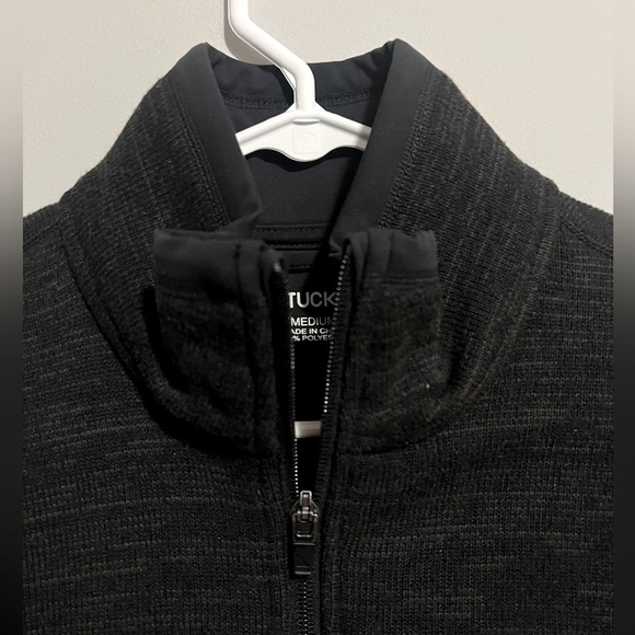 Untuckit Kezoh Quarter Zip black/gray pullover sweater sweatshirt. Men’s M - Picture 3 of 10